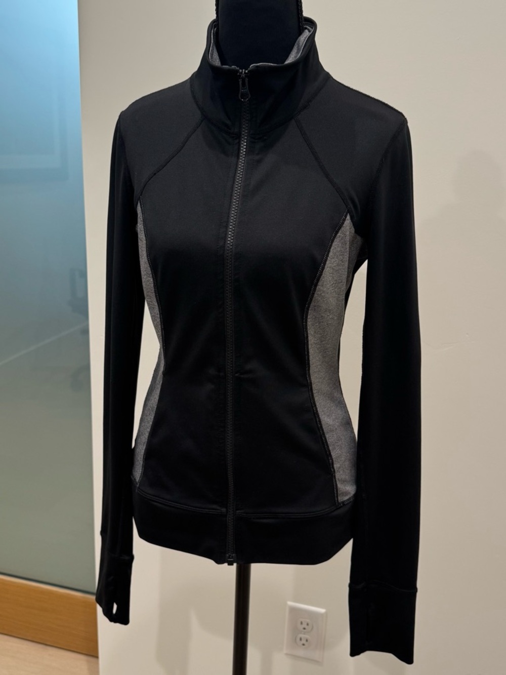 Zella Active Jacket with Gray Side Panels
